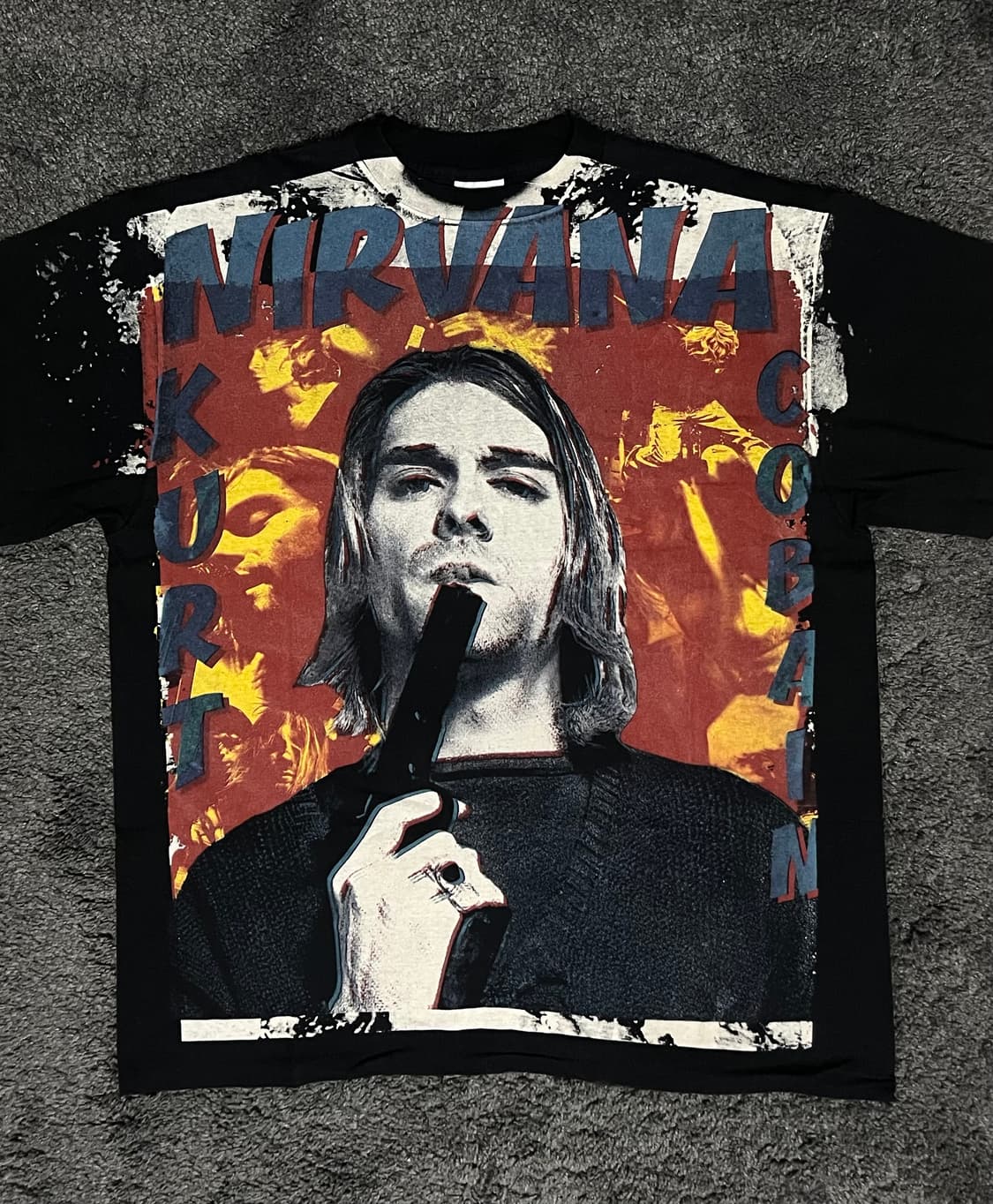 (rep) 빈티지 너바나 밴드 페이딩 티셔츠 상품이미지1
