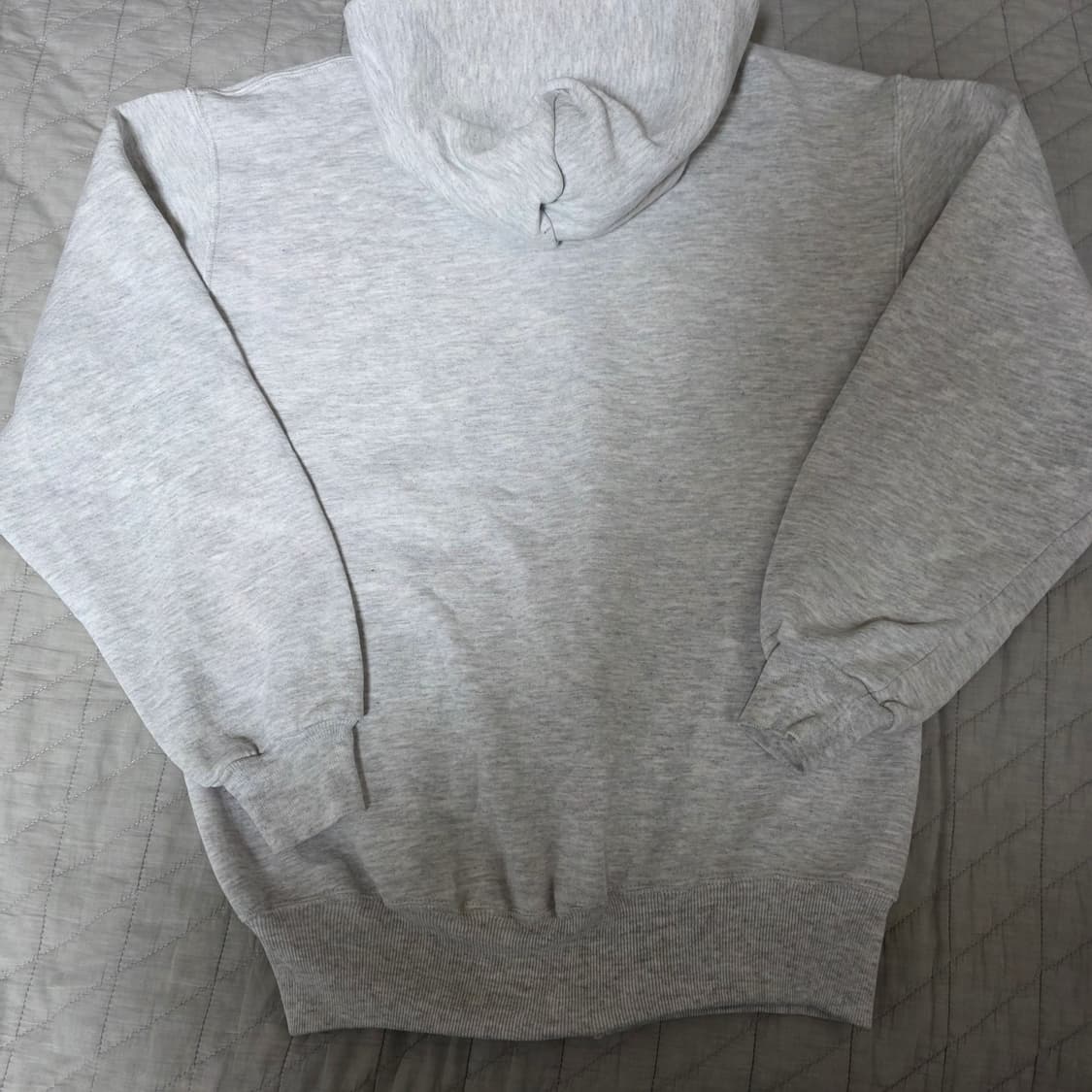 [M] 90s USA 러셀 애슬레틱 후드집업 라이트 그레이 ver. 굿 상품이미지4