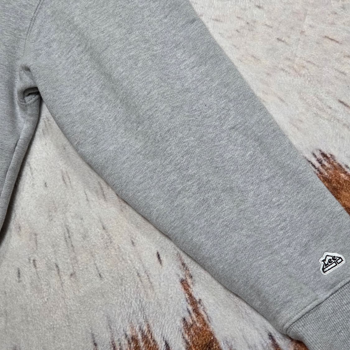 LEE 리 그레이 헤비코튼 오버핏 후드티 상품이미지3