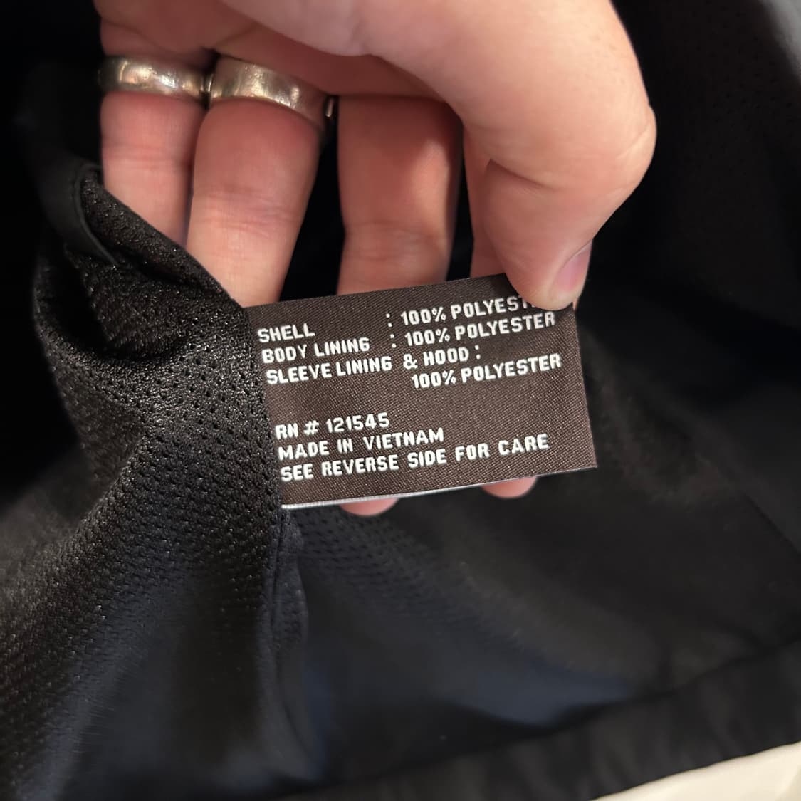 마이클 코어스 무광 블랙 하이넥 나일론 자켓 상품이미지4