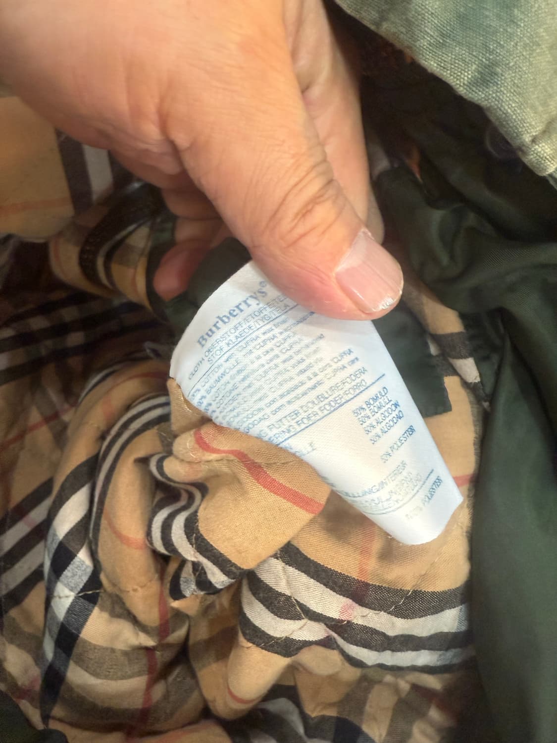 100 정품 버버리 빈티지 후드야상자켓 팝니다 상품이미지5