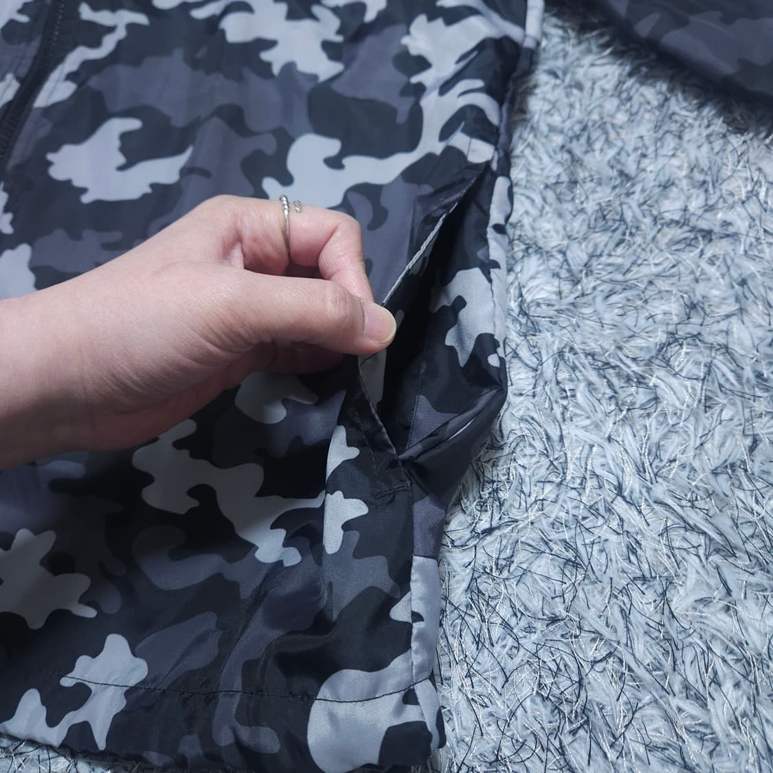 나이키) M 남자 카모패턴 바람막이자켓 / 왕눈이샵 상품이미지6