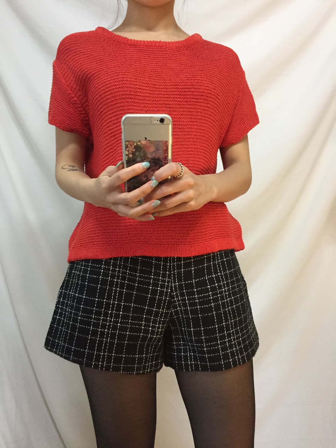 백리스 반팔 니트 상품이미지2