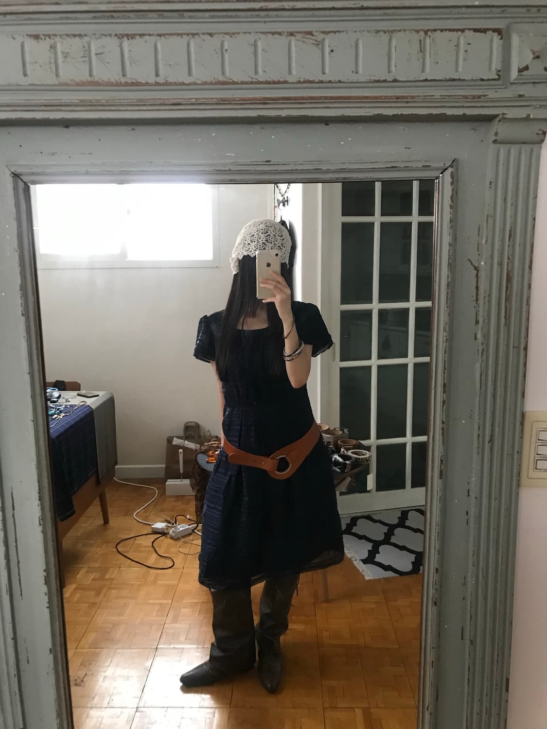 vintage navy one-piece 상품이미지1