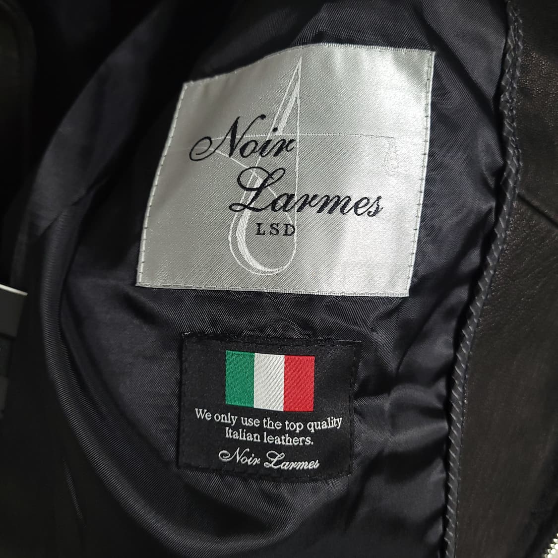 (46) 느와르 라르메스 블랙 양가죽 라이더 자켓 상품이미지3