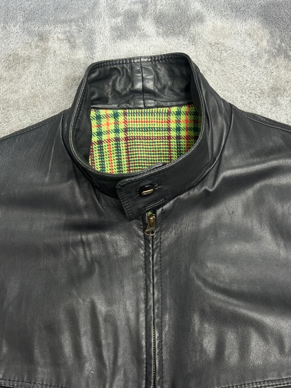 80s HUGO BOSS 레더 봄버 자켓 L 상품이미지4