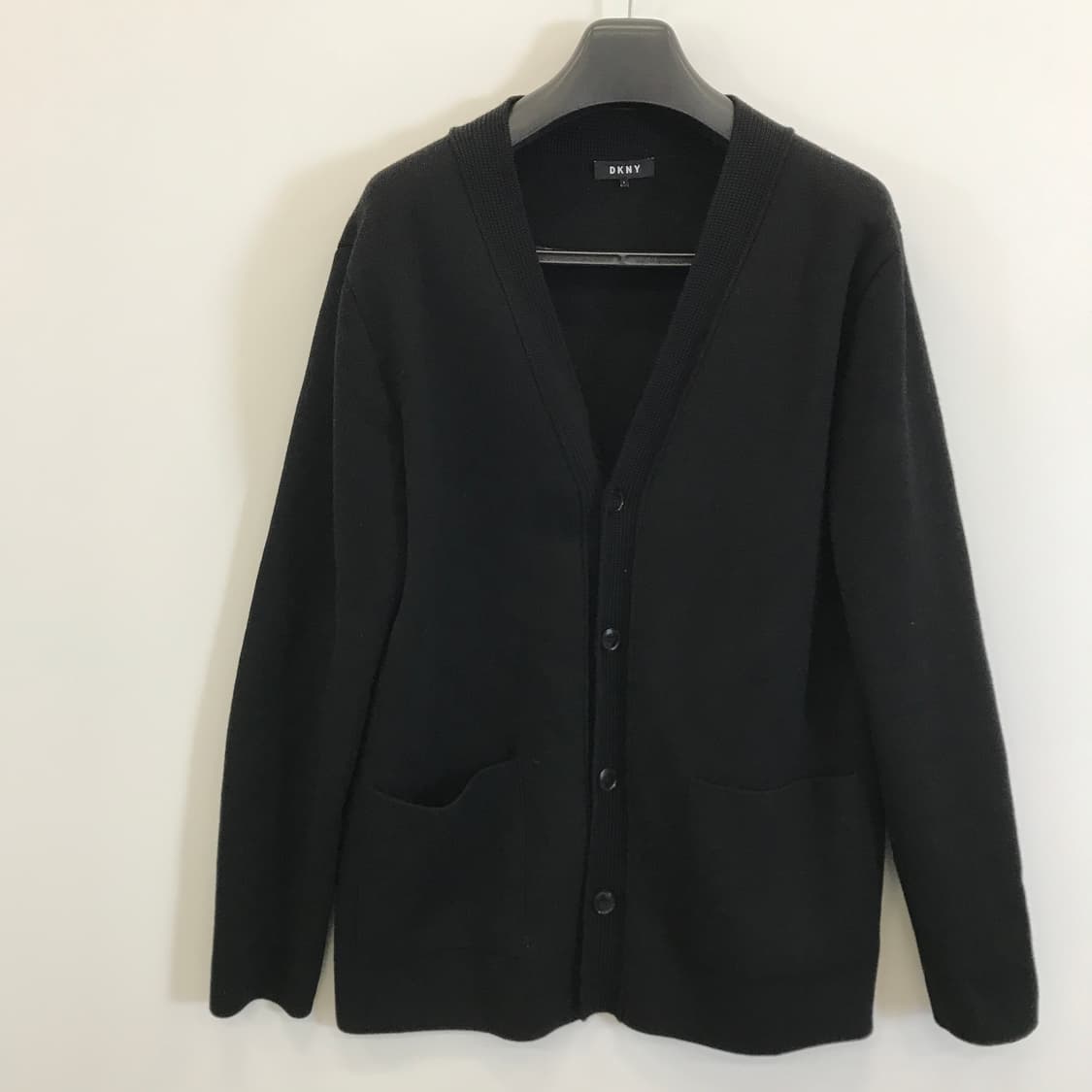 DKNY 울100프로 니트가디건 블랙 [L] 상품이미지1