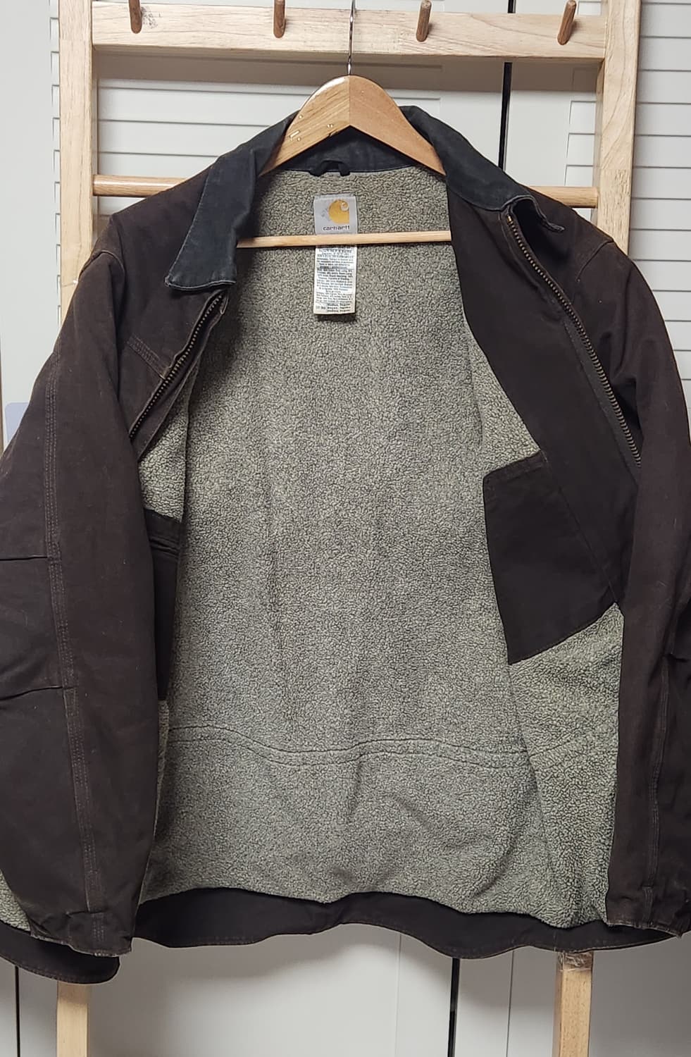 칼하트 디트로이트 브라운 c81 워크 자켓 상품이미지6