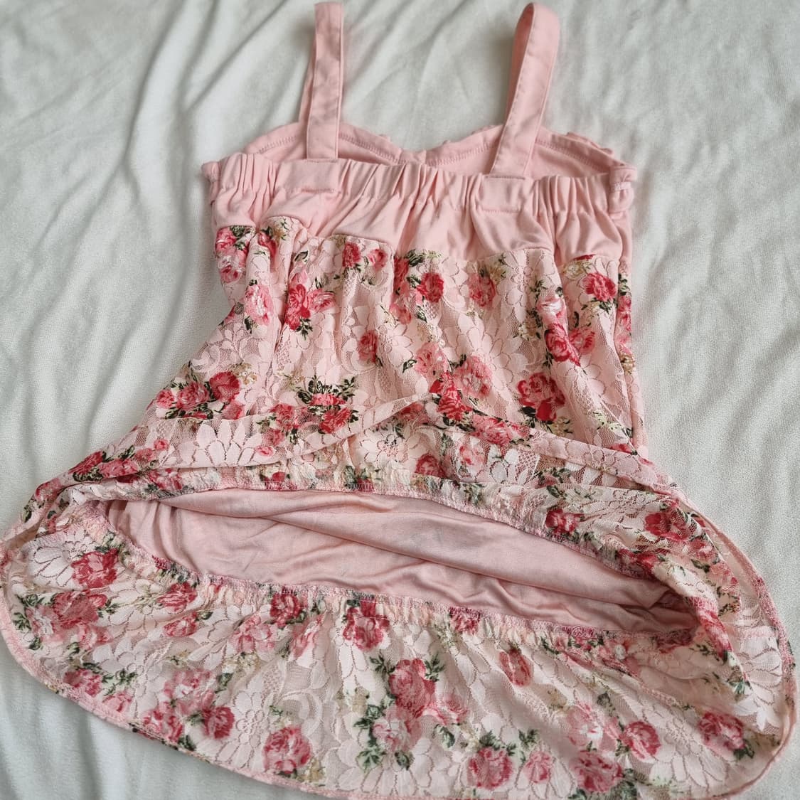 레이스 플라워 튜닉 미니원피스 상품이미지7