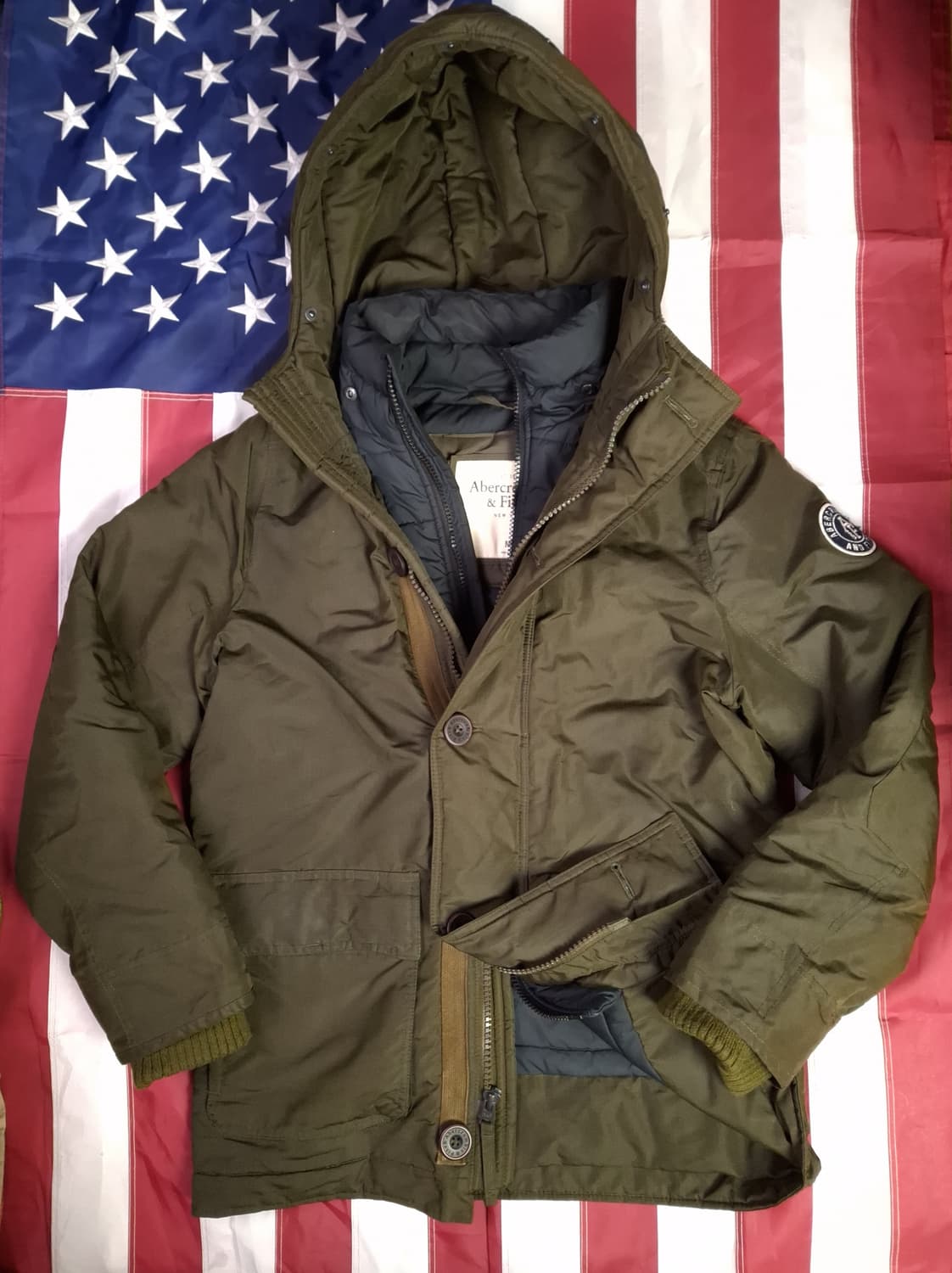오리지날 아베크롬비 패딩 후드 야상 상품이미지2