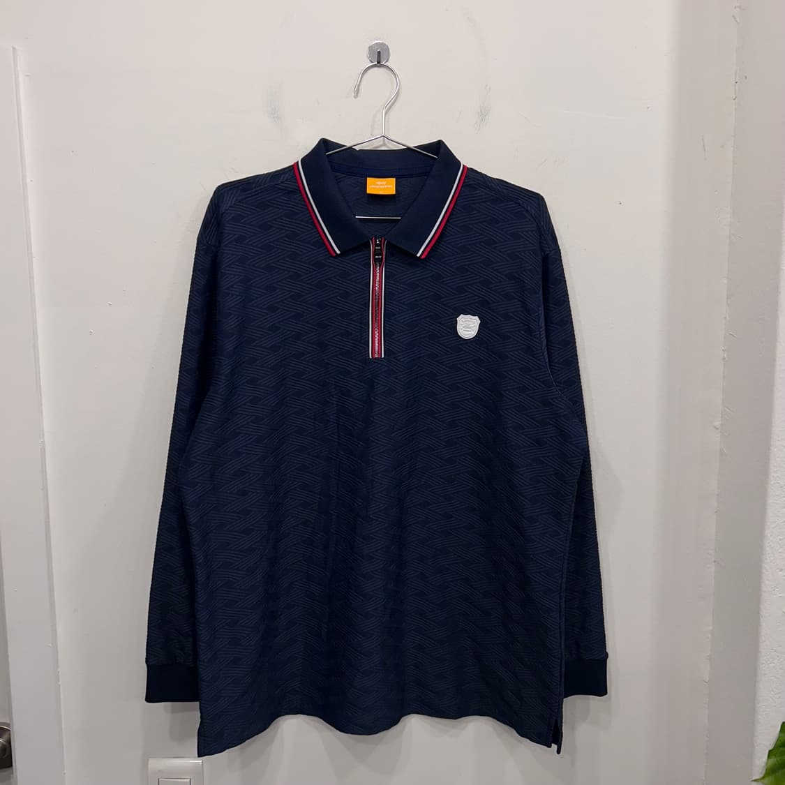 루이까스텔 골프웨어 러버와펜 반집업 긴팔 카라티 상품이미지2