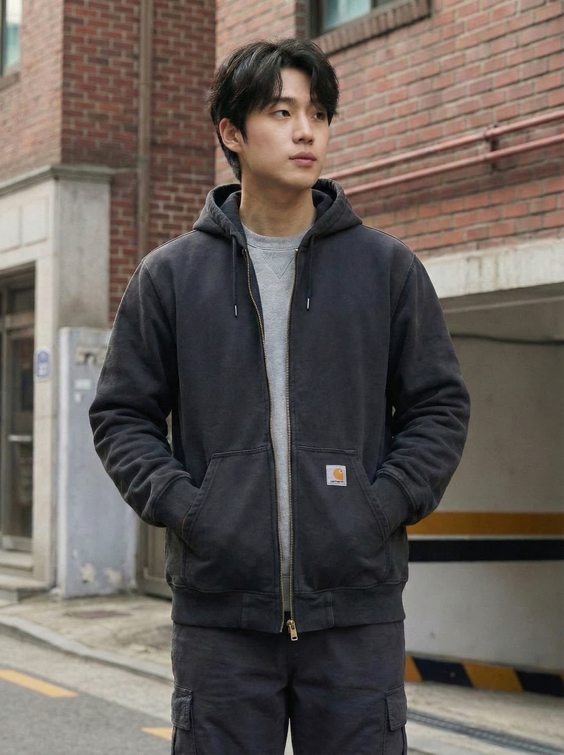 칼하트(Carhartt) 루즈핏 후드 집업 상품이미지1