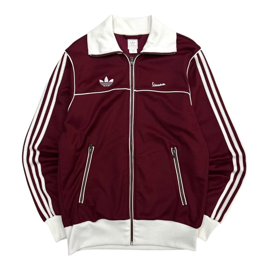 아디다스 x 베스파 화이트배색 버건디 트랙탑 100 상품이미지4