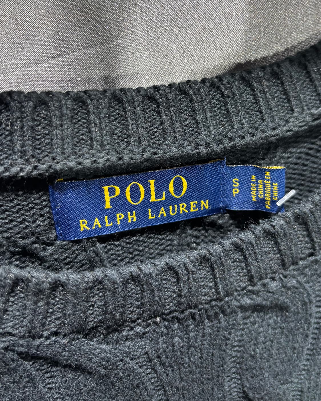 M 폴로랄프로렌 레드포니 블랙 케이블 니트 상품이미지5