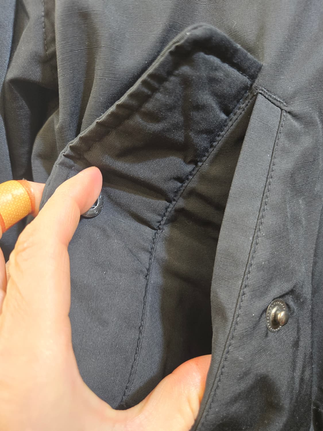 캉골 블랙 후드 패딩 점퍼 상품이미지9