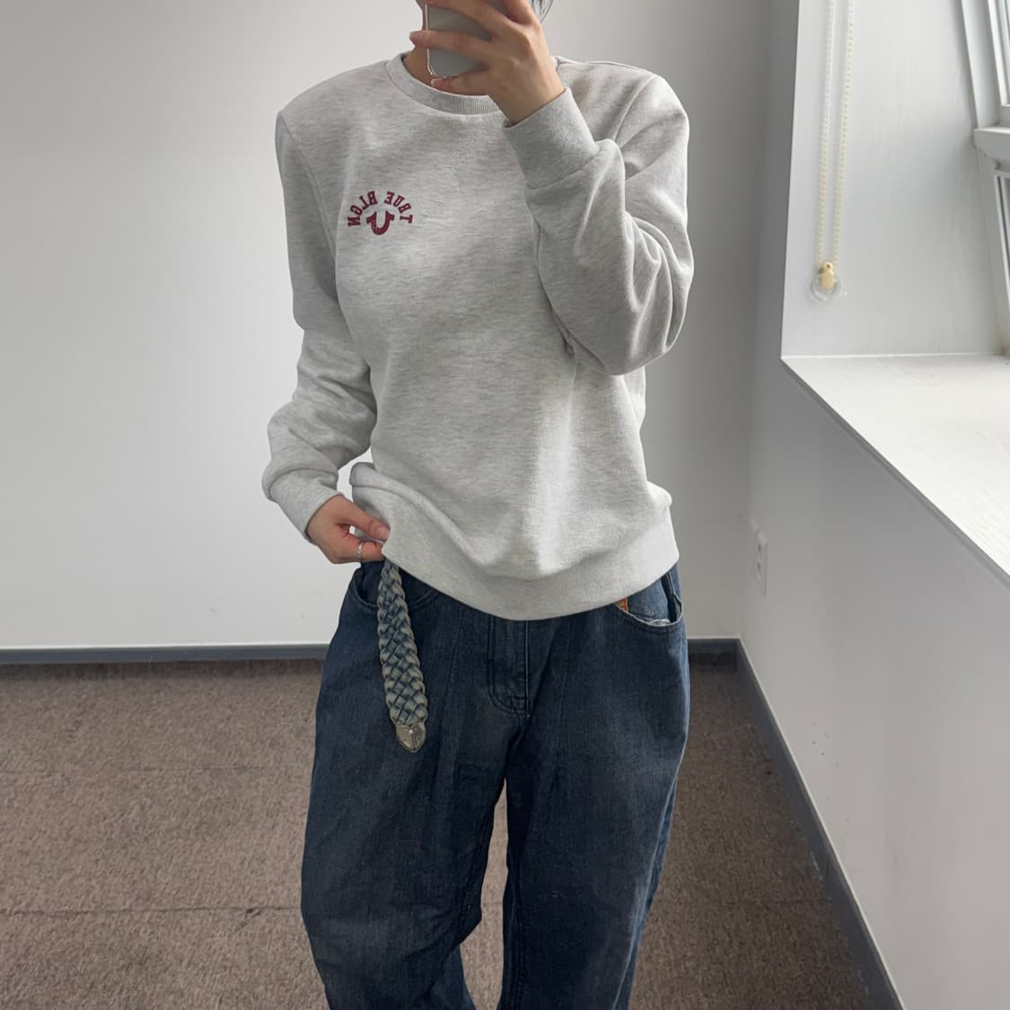 True religion 트루릴리전 멜란지 맨투맨 상품이미지2