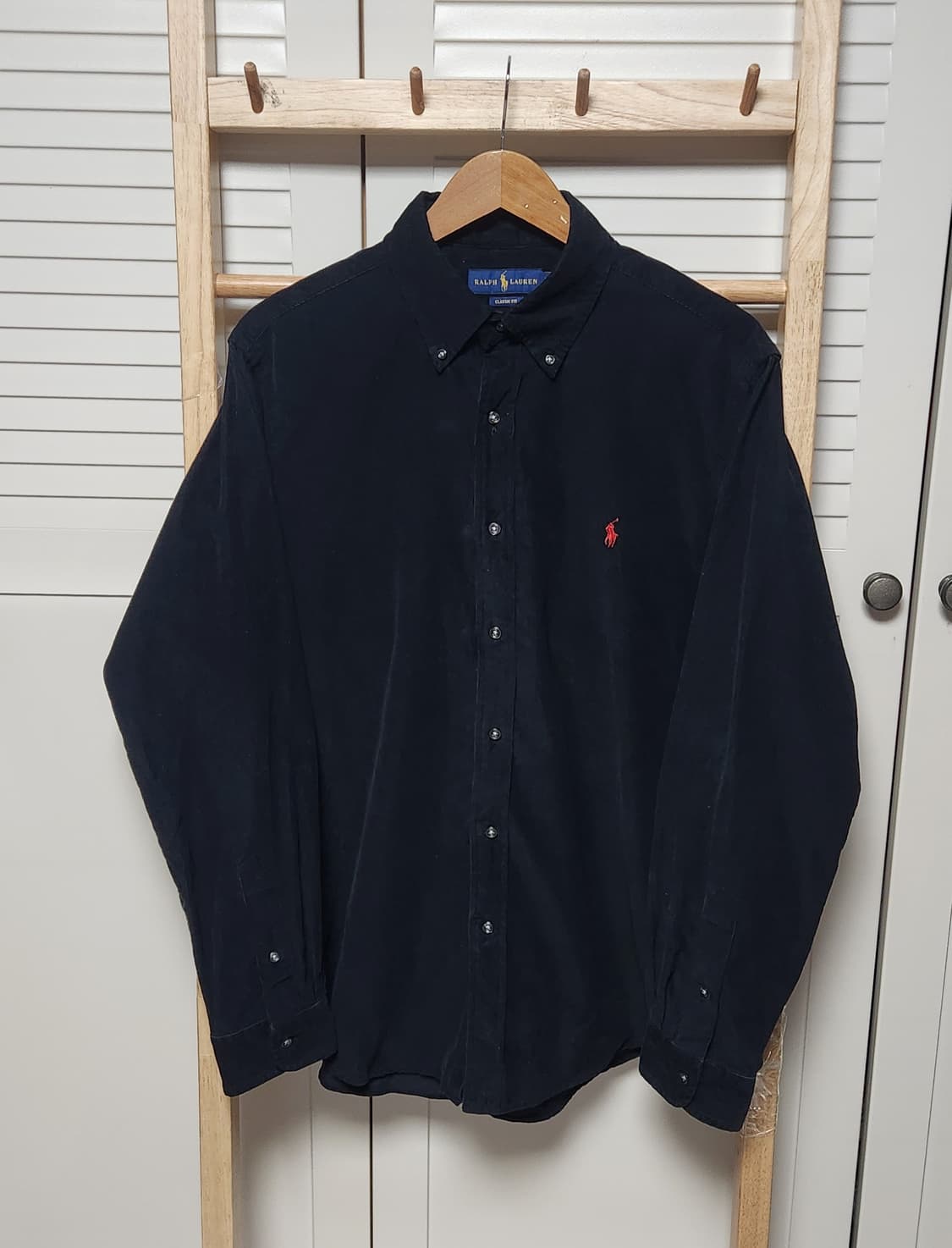 폴로 랄프로렌 블랙 코듀로이 셔츠 상품이미지1