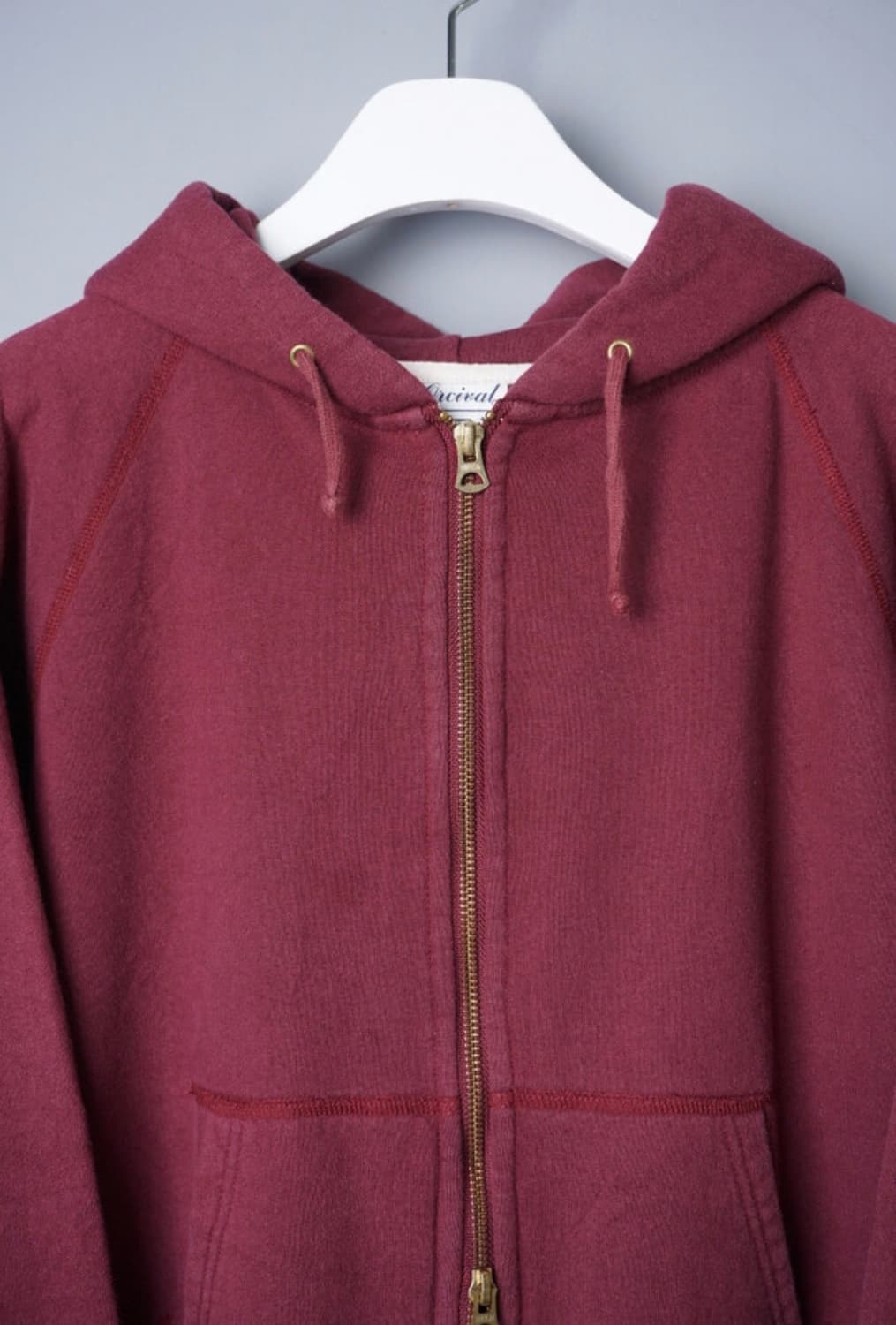 오르치발 여성 버건드 후드집업 상품이미지2