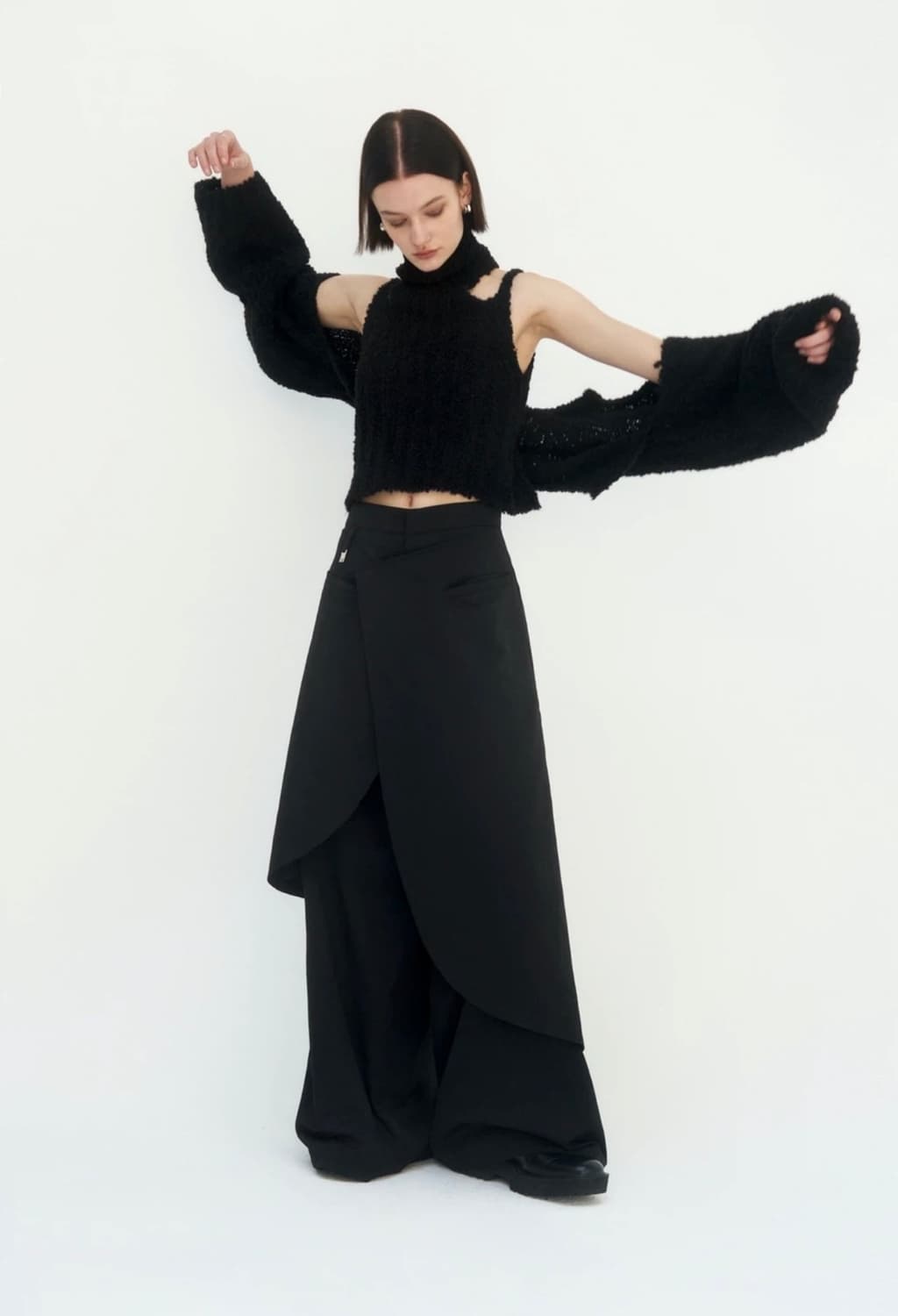 트리밍버드 랩 더블 레이어드 팬츠 상품이미지2