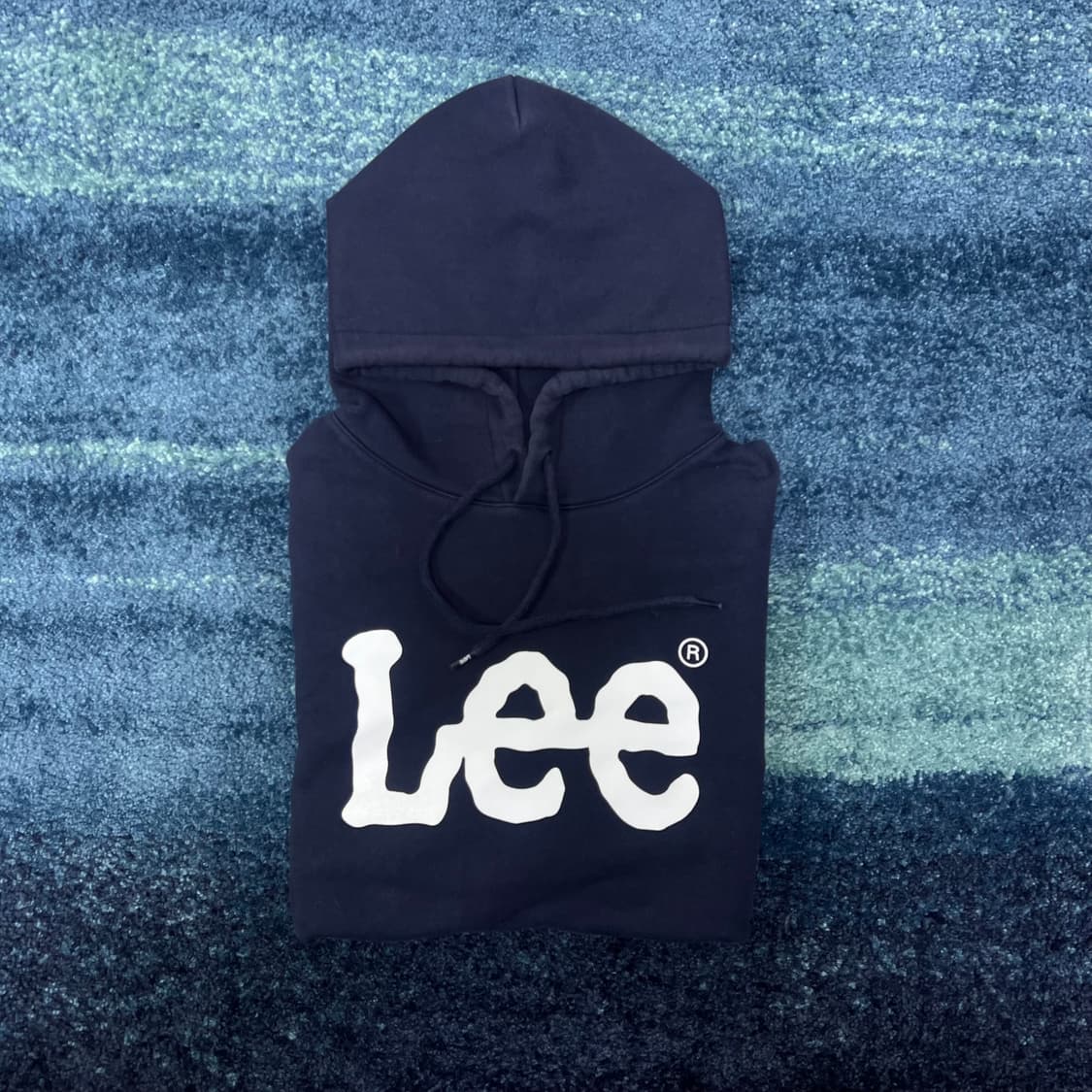 LEE 리 네이비 쭈리 후드티 상품이미지5