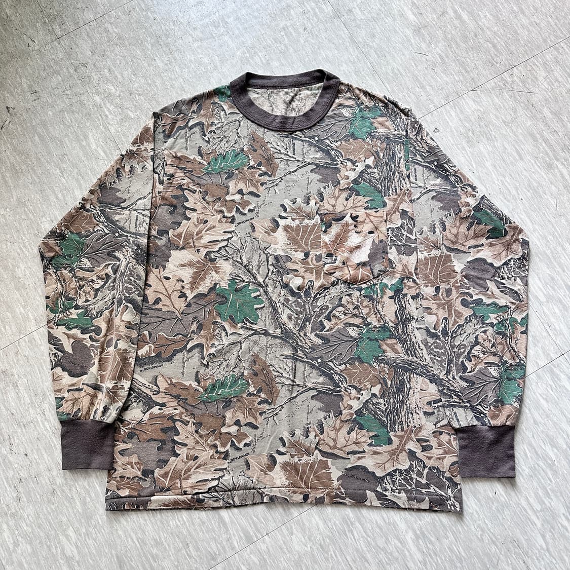 90s 리얼트리 롱슬리브 티셔츠 MADE IN USA 상품이미지1