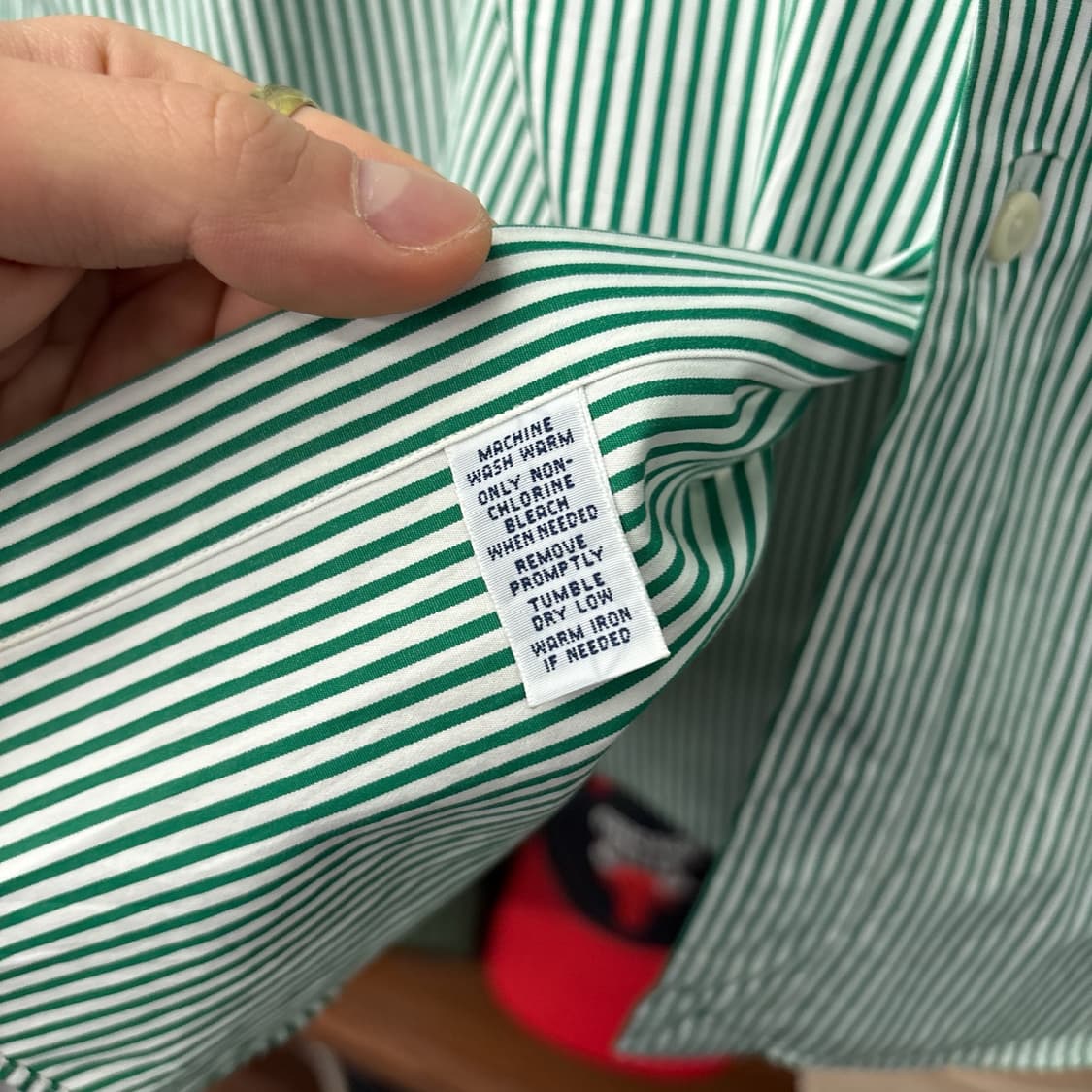 00s 폴로 랄프로렌 클래식 스트라이프 버튼다운셔츠 그린 N1162 상품이미지9