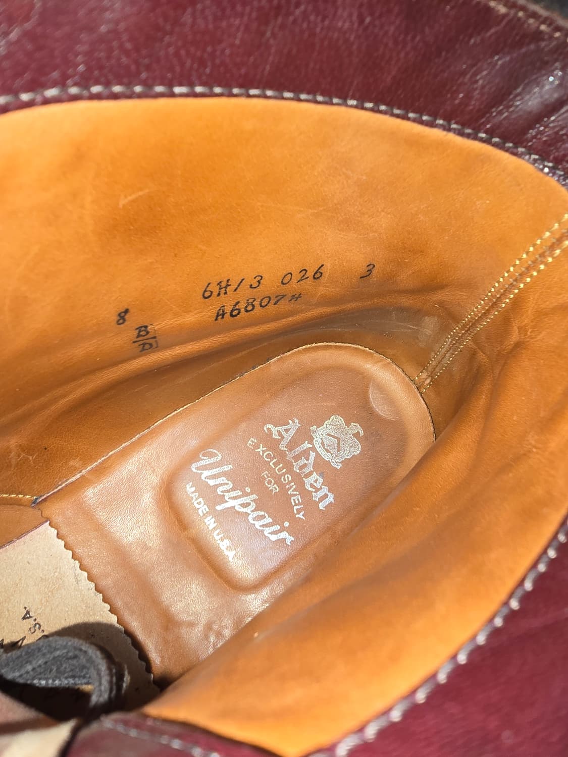 Alden A6807 코도반 캡토 부츠 US 8D 상품이미지6