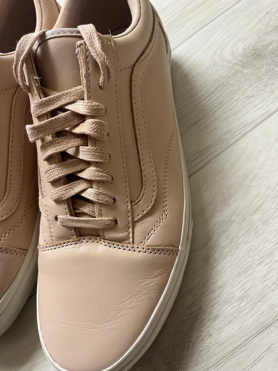 Vans 반스 올드스쿨 베지터블 레더 탄 US9 270 반더스킴 상품이미지2