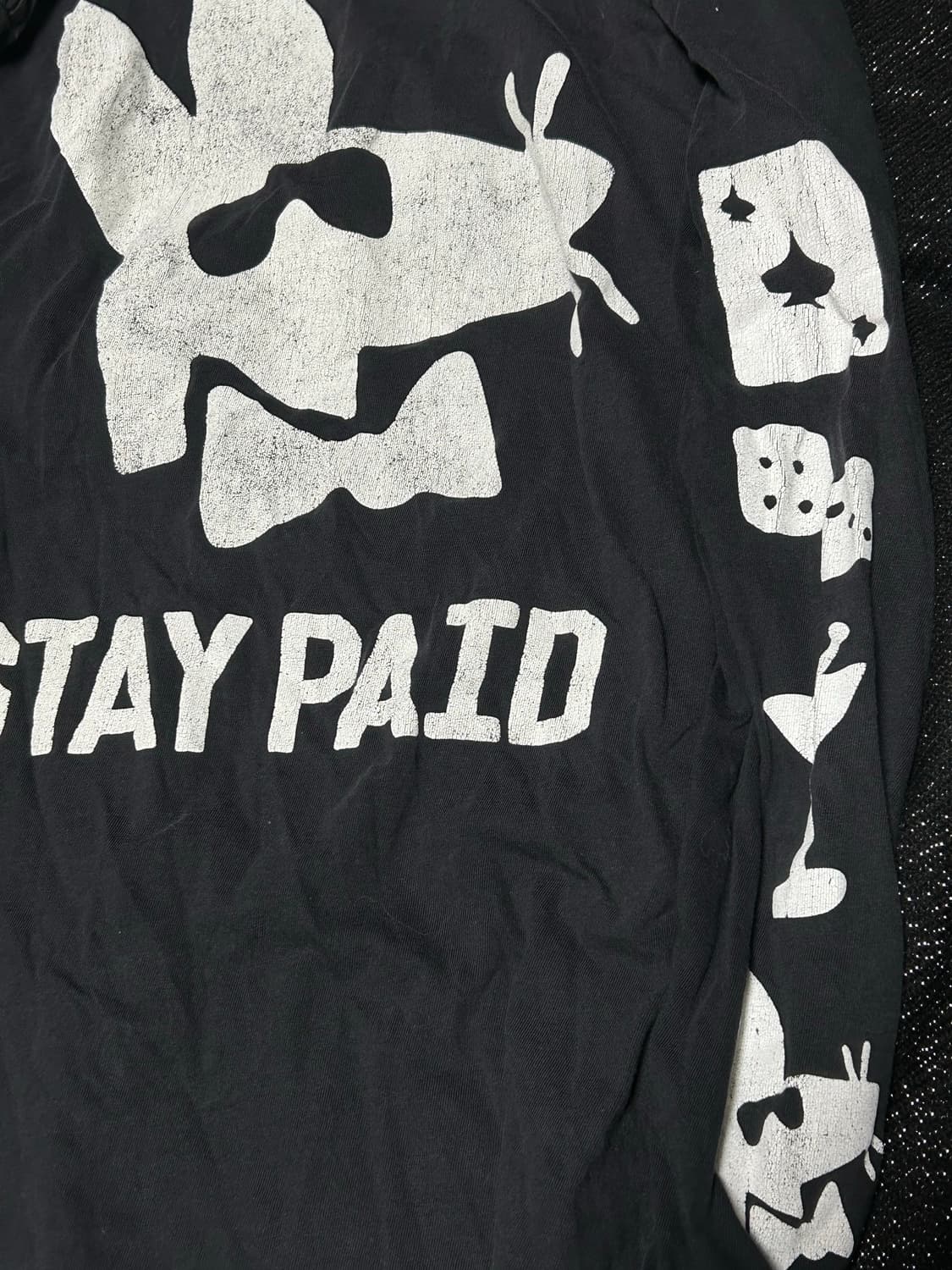 *Rare* 2000s 스투시 프린팅 블랙 롱슬리브  상품이미지2