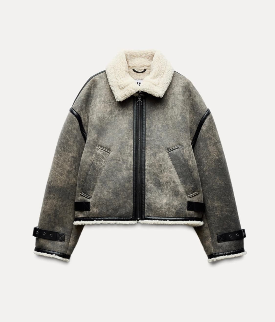 자라 탭 디테일 더블 페이스드 점퍼  상품이미지1