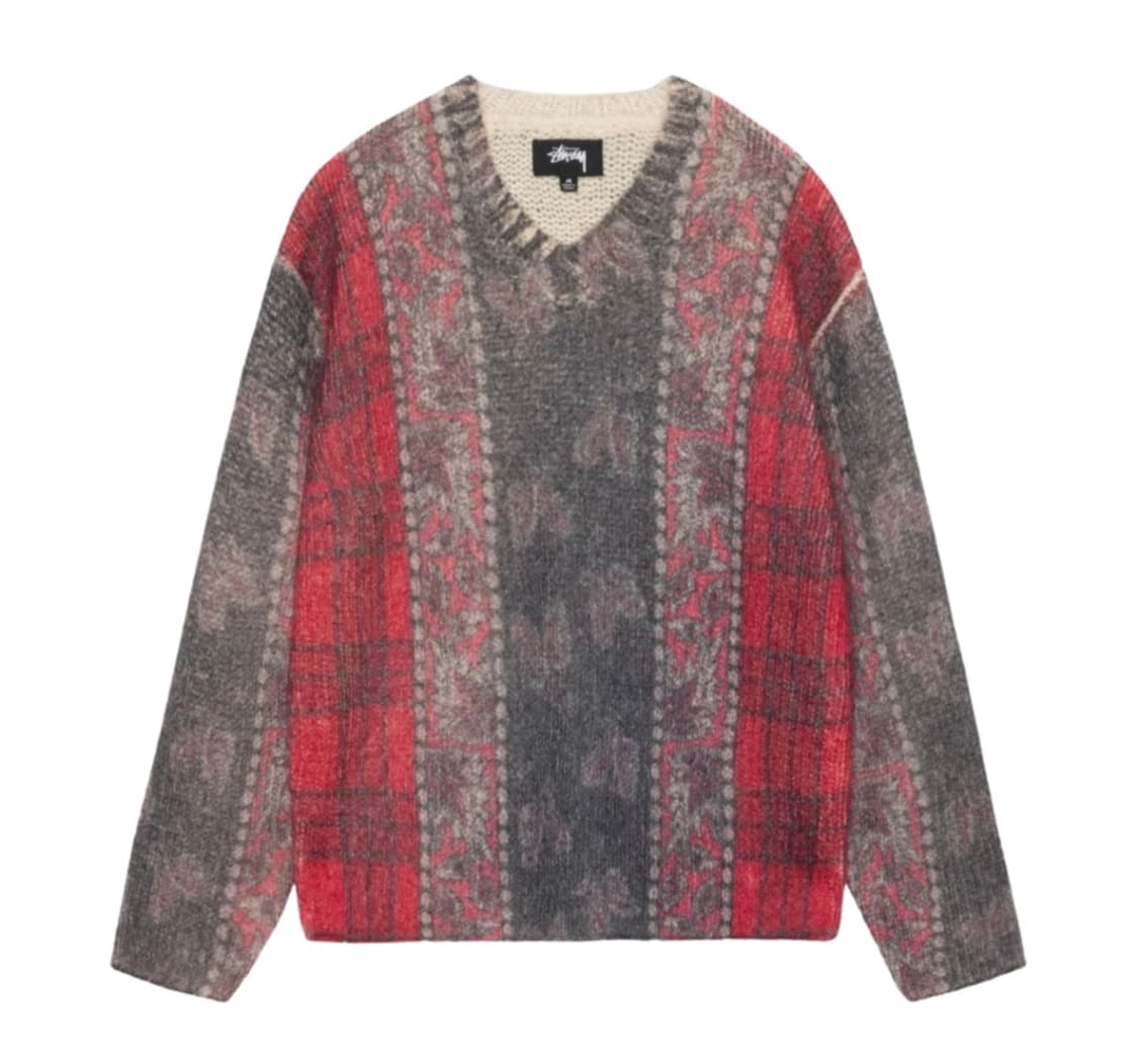 L) 스투시 프린트 알파카 니트 스웨터 걸스데이 혜리 착용 상품이미지2