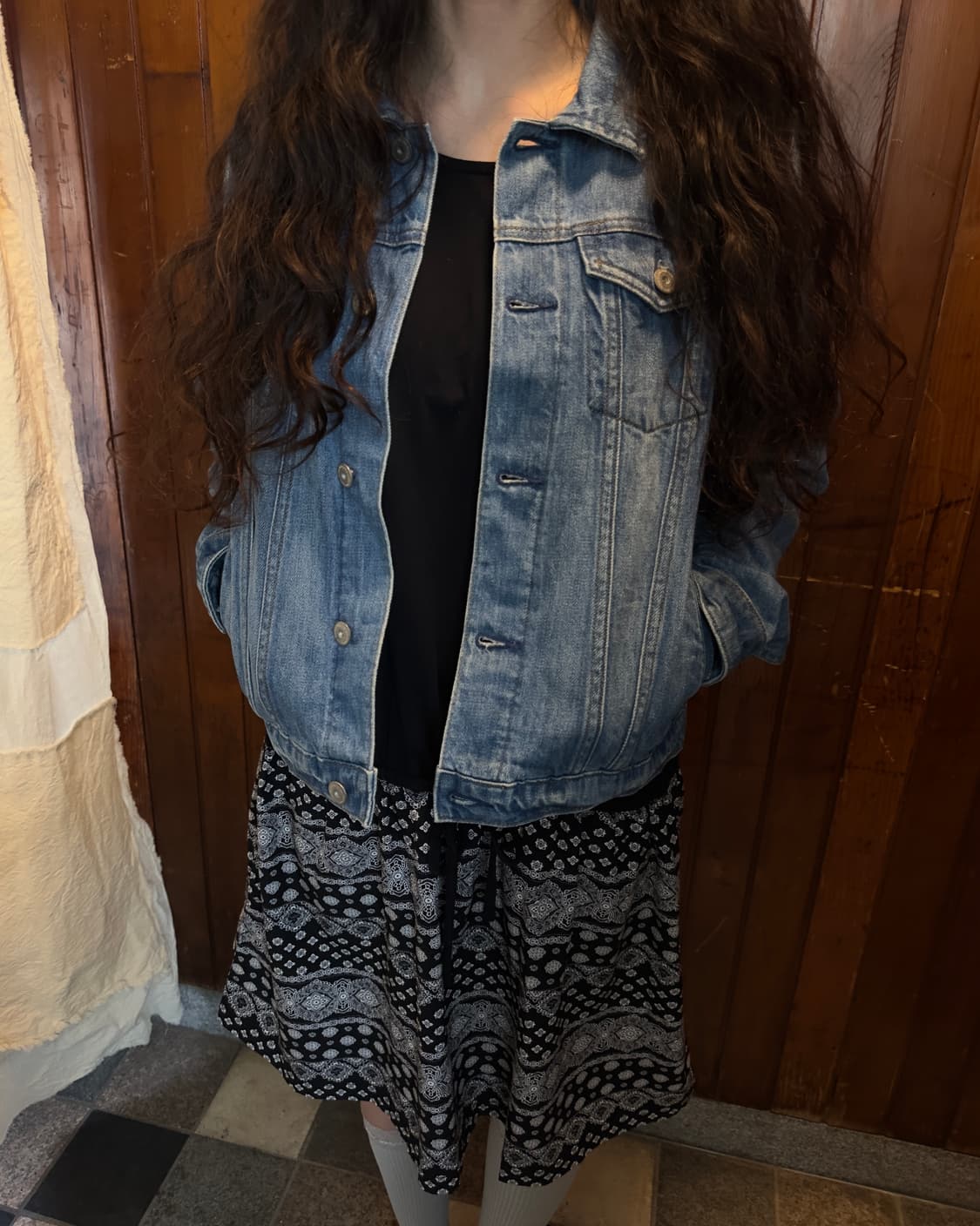 earth music denim jacket 상품이미지2