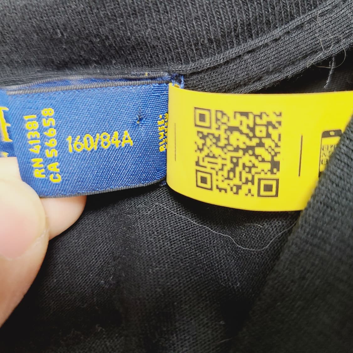 [정품/QR] 폴로 랄프로렌 블랙 반팔 티셔츠 (여성 S) 상품이미지7