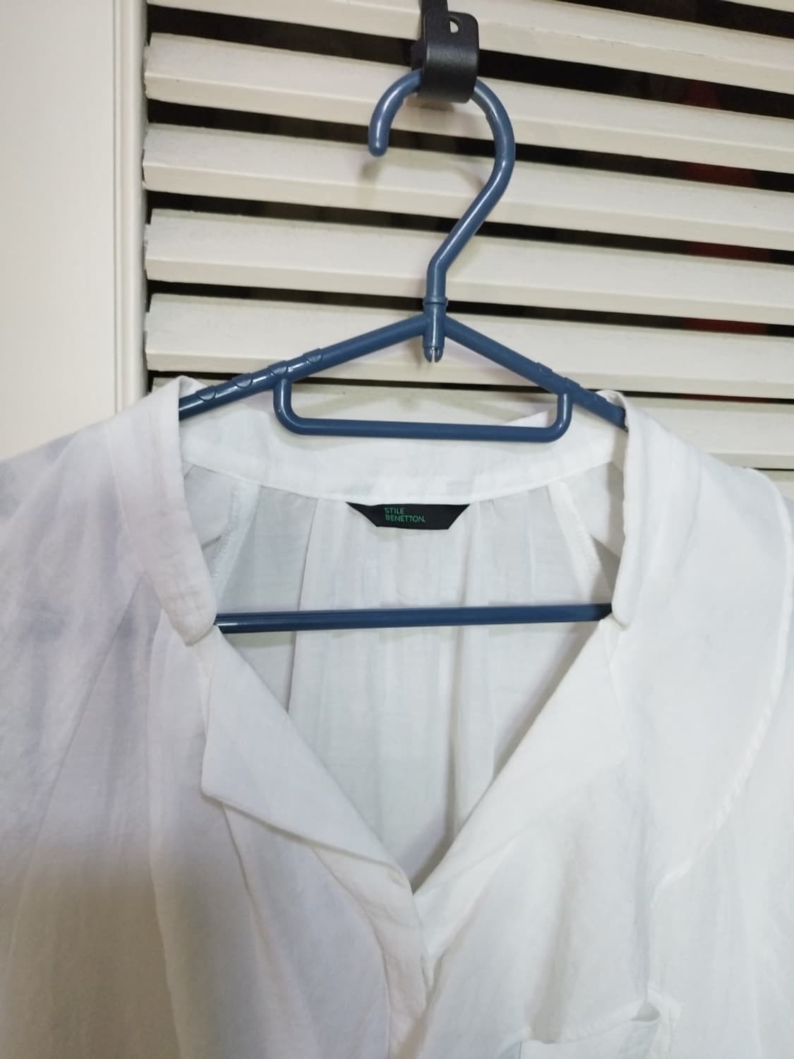 42 베네통 화이트 셔츠 원피스 상품이미지2