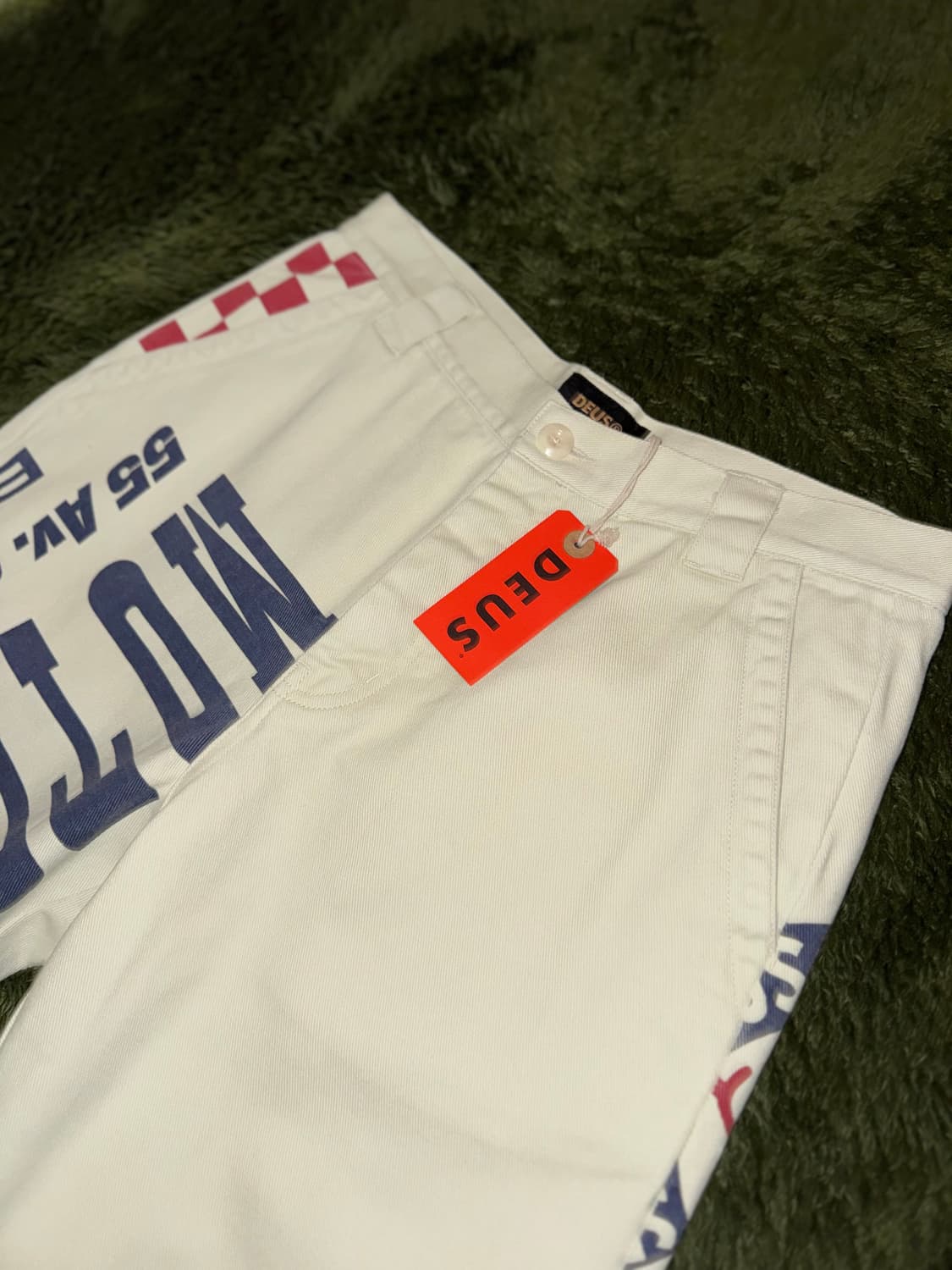 [32] 데우스 엑스 마키나 프레자일 프린팅 코튼 워크 팬츠 아이보리 상품이미지2