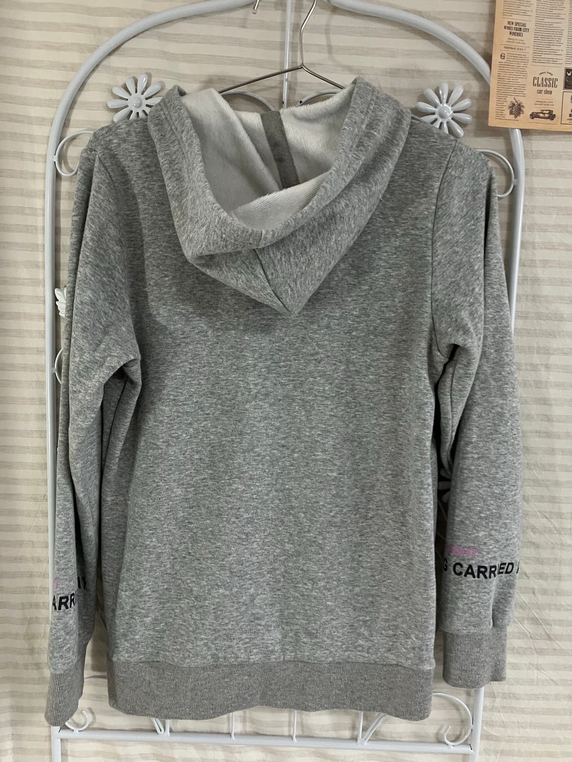 빈티지 멜란지 러블리 후드 집업 933 y2k 스트릿 갸루 펑키 일본빈티 상품이미지2