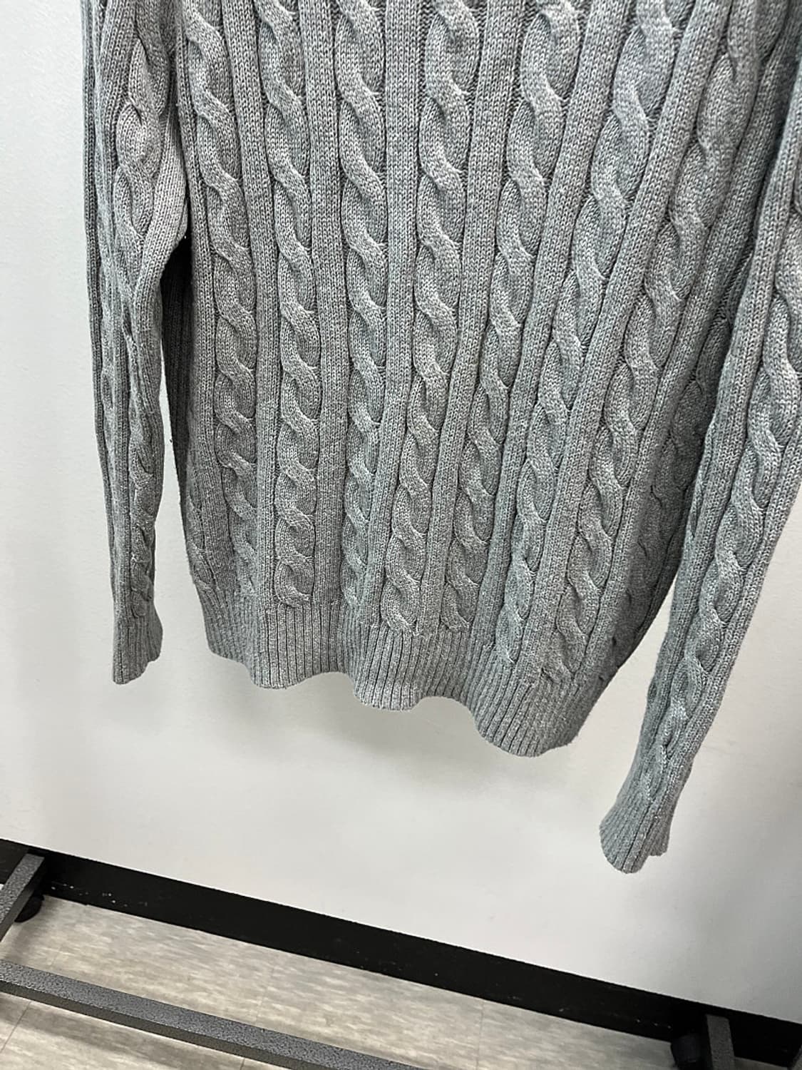 110) 폴로 그레이 케이블니트  상품이미지2