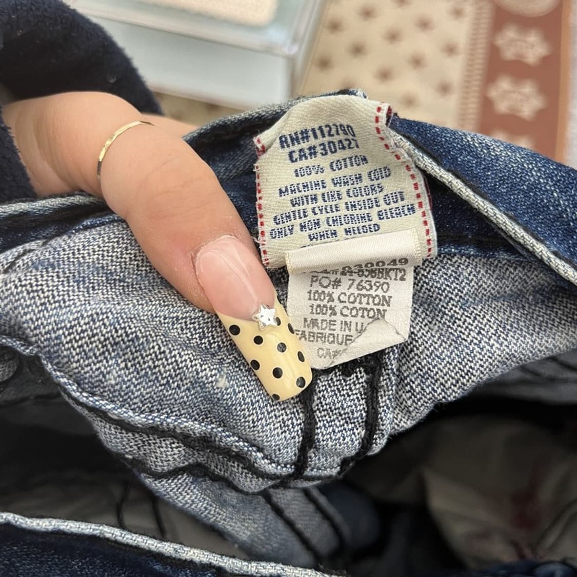 트루릴리전 빌리슈퍼티 Y2K 락시크 데님팬츠 28인치 C09968 상품이미지7