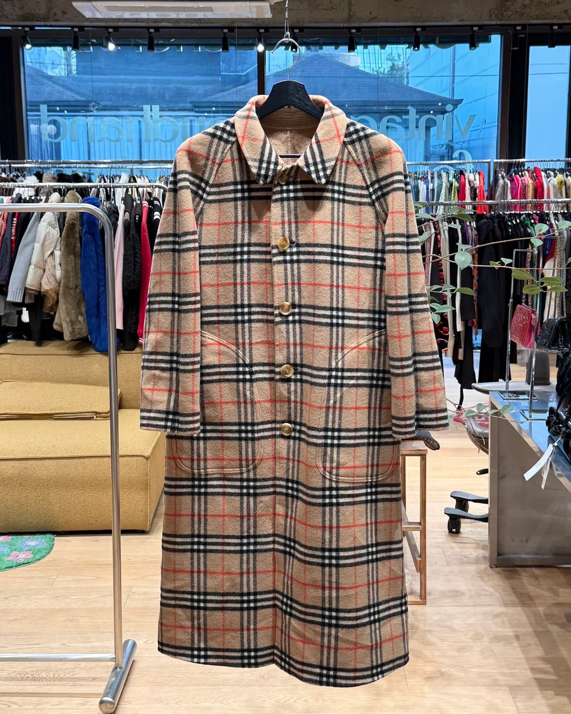 버버리 노바체크 리버시블 울 코트  상품이미지1