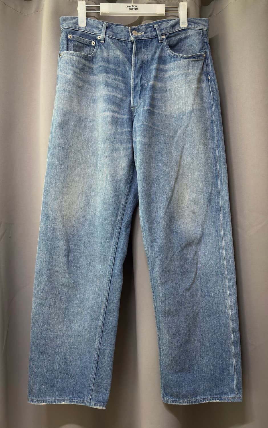 오라리 셀비지 페이디드 라이트 데님 3size 상품이미지1