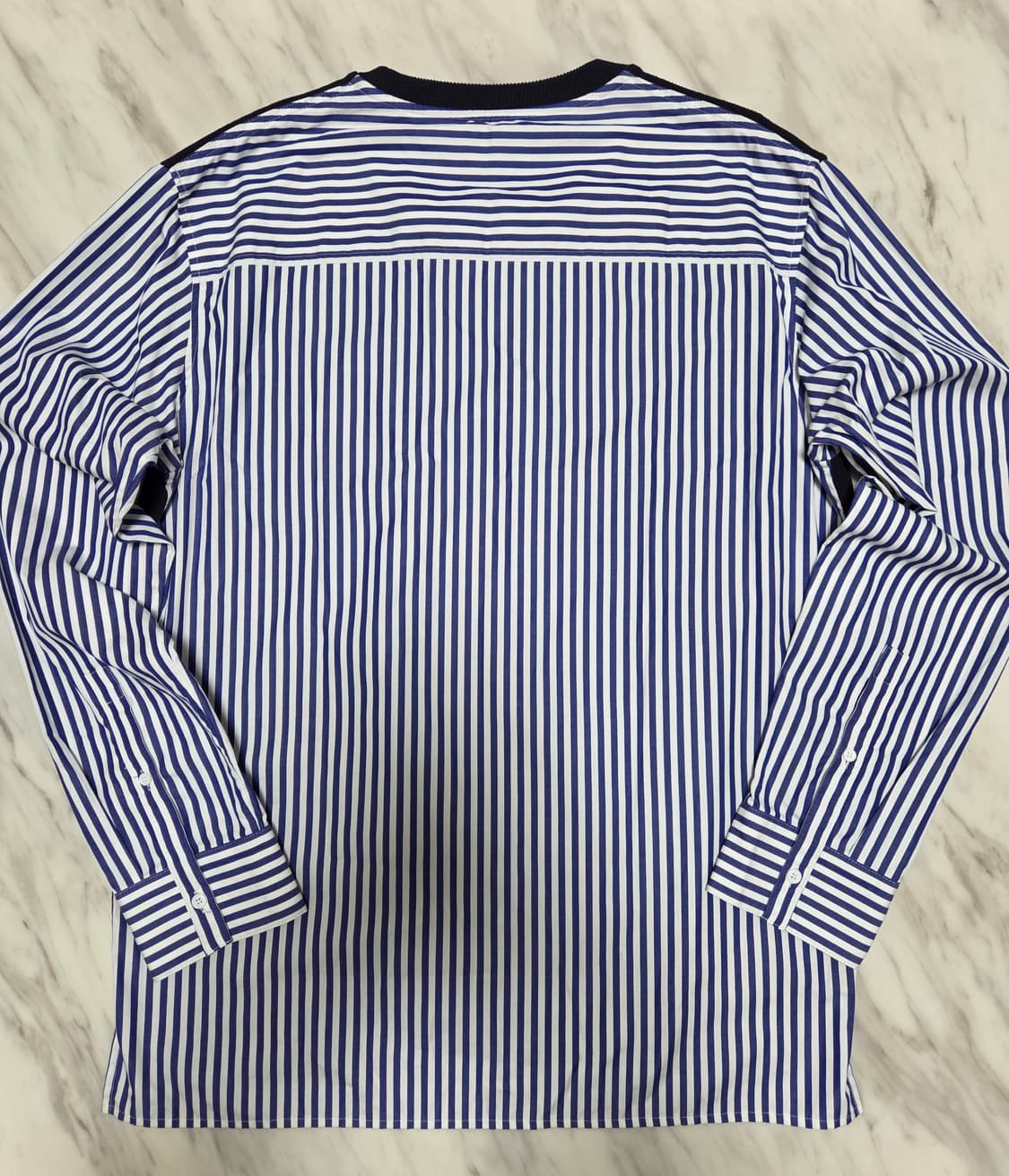 솔리드옴므 니트 레이어드 셔츠 상품이미지2