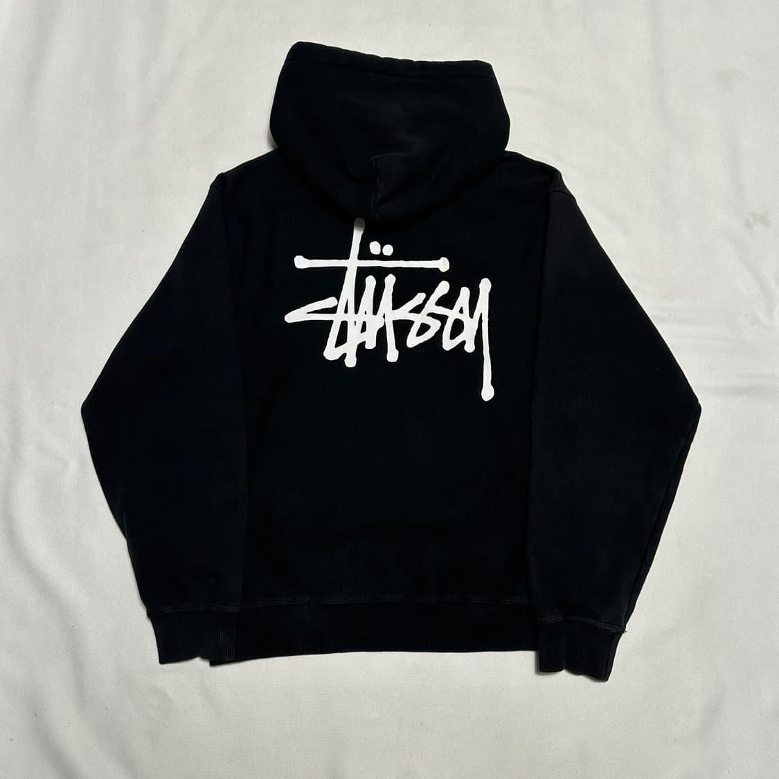 M 스투시 빅로고 블랙 후드티 상품이미지2