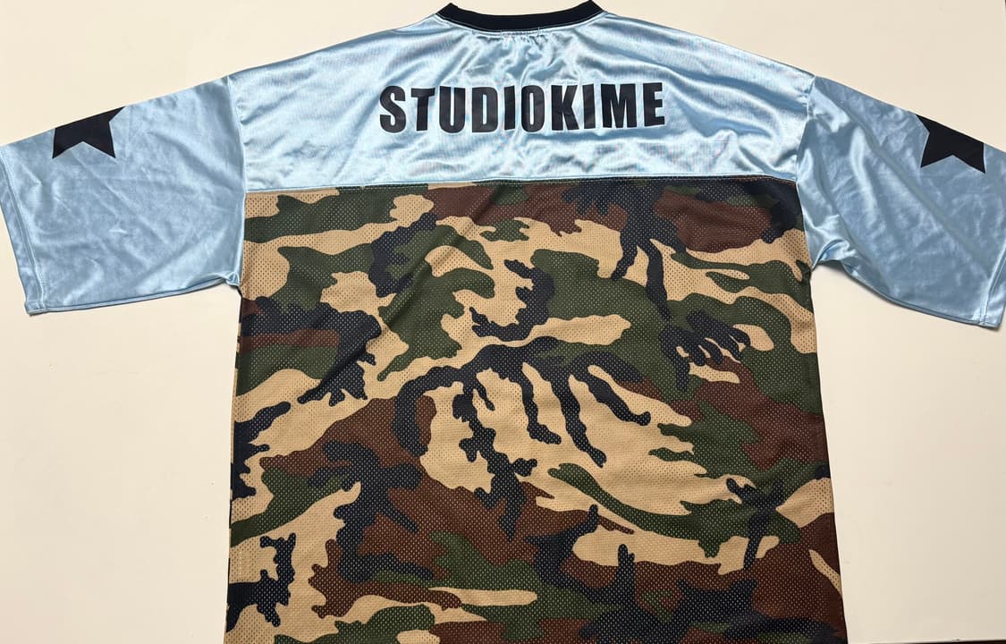 KIME CAMO FOOTBALL T-SHIRTS (BLUE) 상품이미지2