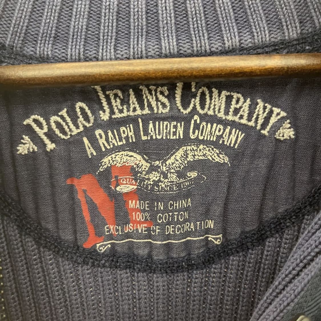 폴로 랄프로렌 여리 폭닥 하이넥 반집업 니트 M C07442 상품이미지5