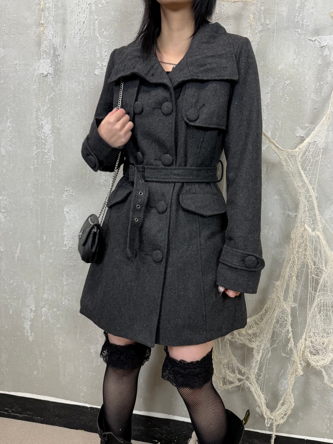 High Neck Wool Coat 상품이미지1