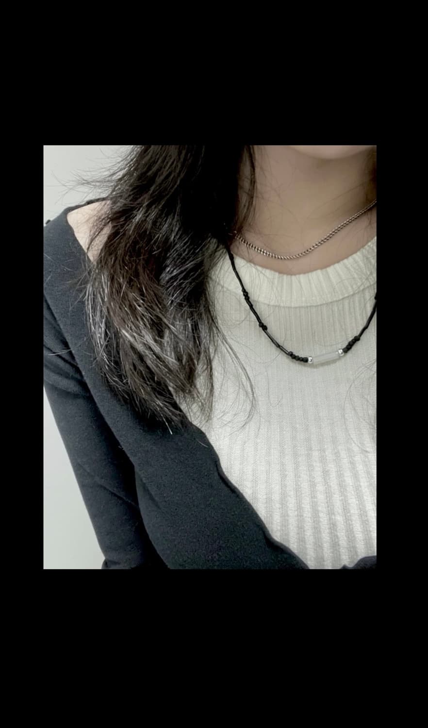 Unbalance necklace 상품이미지1