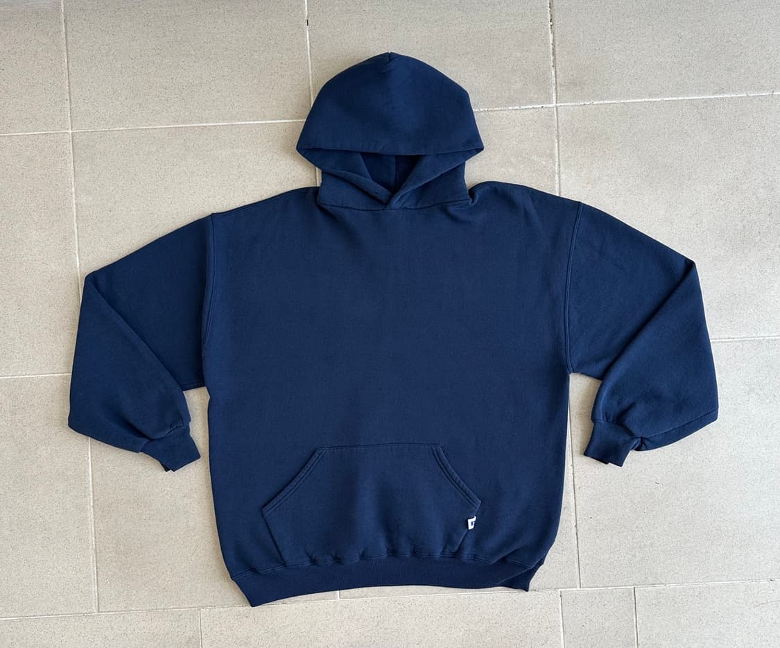 90s 빈티지 러셀 후드 네이비 XL USA 상품이미지1