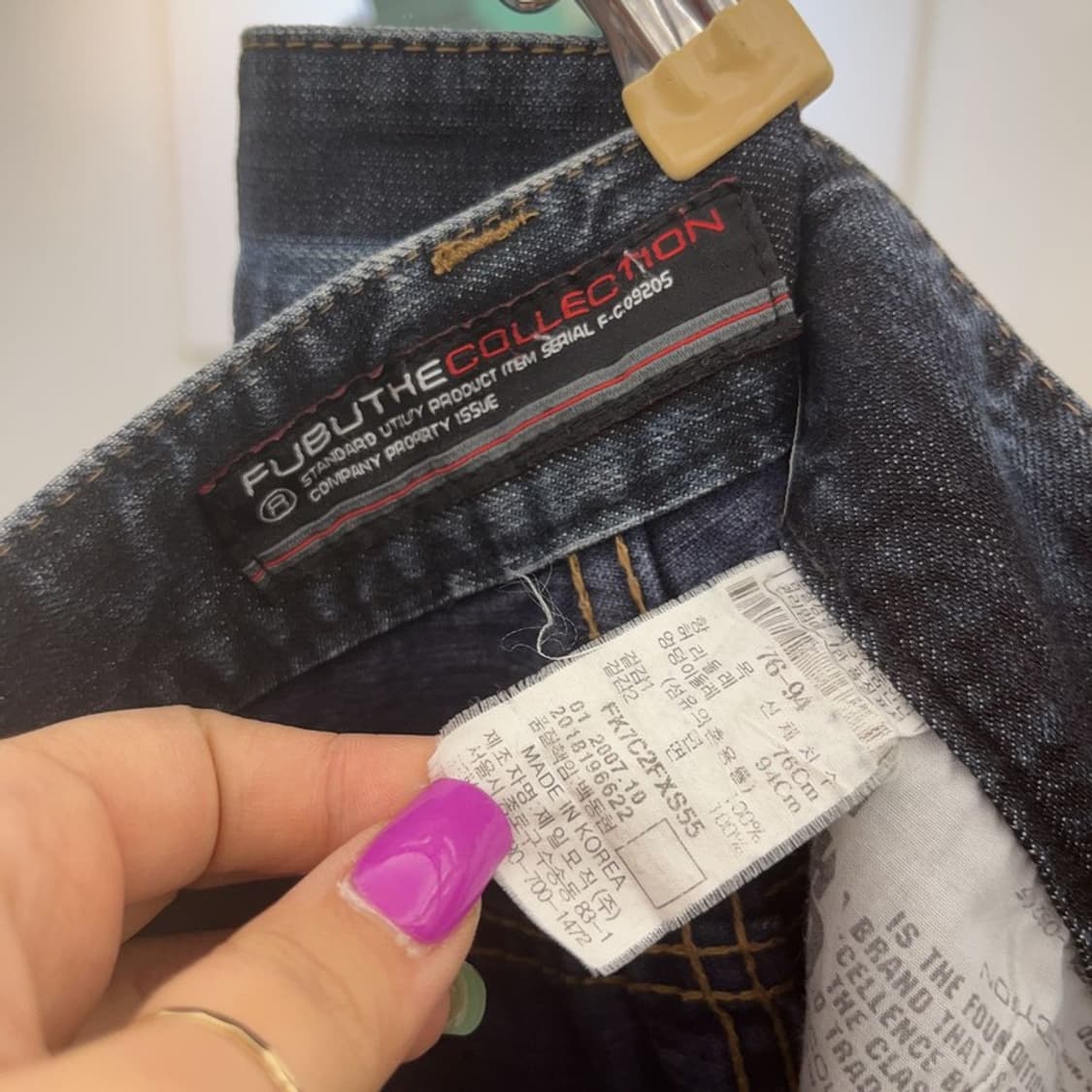푸부 FUBU 올드스쿨 빈티지 버튼포켓 데님팬츠 31인치 C07106 상품이미지6