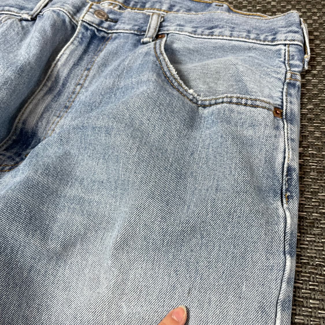 (38) 리바이스 550 38X36 연청 데님 팬츠 상품이미지3