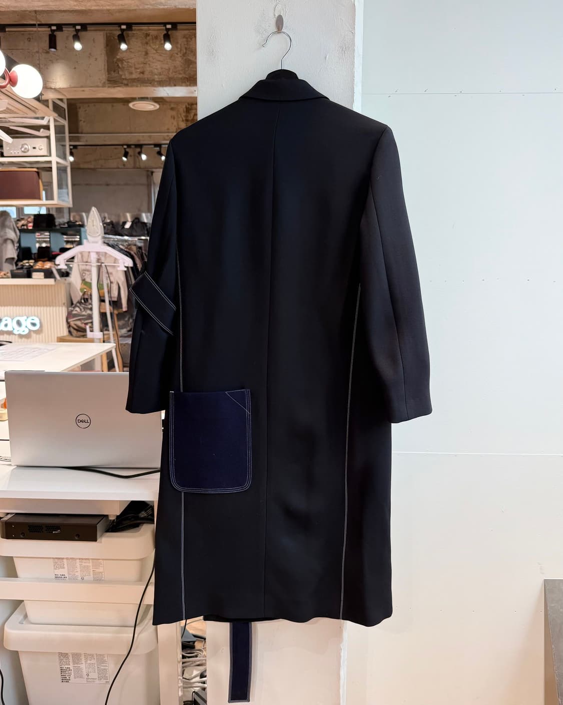 셀린느 15ss 피비 파일로 블랙 스티치 코트  상품이미지7